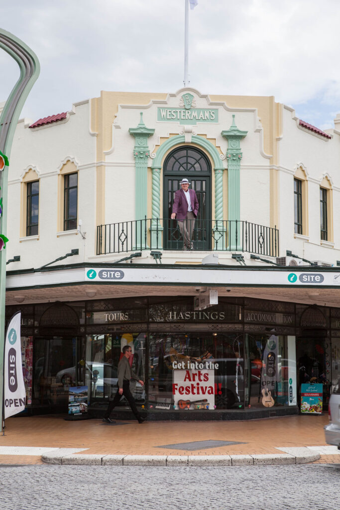 Art Deco Earthquake Walk of the Hastings CBD Art Deco Festival Napier